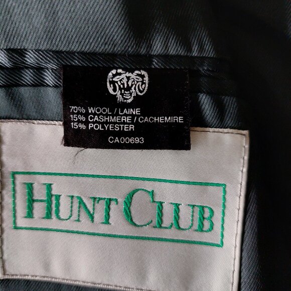 Hunt Club Brand Men's Wool And Cashmere Blend Long Overcoat, Sz 40R/Large - Picture 11 of 12